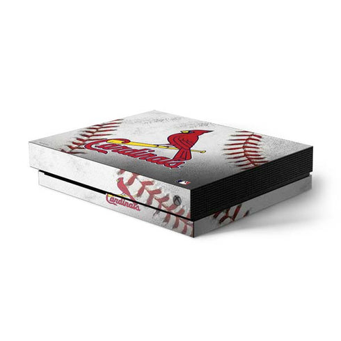 MLB St. Louis Cardinals Game Ball Xbox One X Console Skin